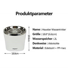 Lade das Bild in den Galerie-Viewer, Katzen/Hunde Trinkbrunnen, Katzenbrunnen Wasserbrunnen mit Aktivkohlefilter 2L (Blau)