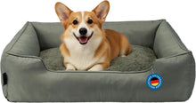 Lade das Bild in den Galerie-Viewer, Hundebett für mittelgroße & Grosse Hunde,Dicker Hundekissen, ergonomisches Hundebetten mit abnehmbarem Bezug, kratzfestes & wasserdichtes Hundekorb, Hundekörbchen waschbar