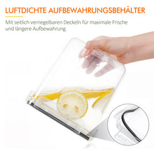 Lade das Bild in den Galerie-Viewer, Vorratsdosen Mit Deckel Luftdicht (4 Größen), 24er Set Organizer Box, BPA-frei Aufbewahrungsbox Küche, Frischhaltedosen für Mehl, Müsli, Cornflakes, Vorratsbehälter Mit Etikett