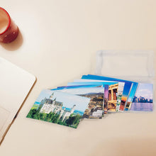 Lade das Bild in den Galerie-Viewer, Fotobox, Sortierboxen für Kleinteile, 16 innere Fotohalter, Aufbewahrungsbox Transparent für Postkarten, Fotos, Spielzeug