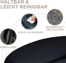 Lade das Bild in den Galerie-Viewer, Rollhocker höhenverstellbar, leise Rollen, 44–58 cm, Schwarz