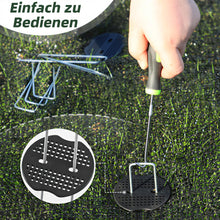 Lade das Bild in den Galerie-Viewer, Erdanker Bodenanker, 50 Stück 150x25mm Ø3mm, Mit Pufferscheiben, Anti Rost Verzinkter Stahl - Für Unkrautvlies, Garten, Gartenvlies & Zaun