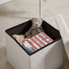 Lade das Bild in den Galerie-Viewer, Sitzhocker Sitzwürfel mit Stauraum Fußbank Aufbewahrungsbox (38cm)