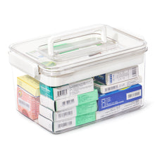 Lade das Bild in den Galerie-Viewer, Medikamenten Aufbewahrung, Medizinbox, Hausapotheke Box, Apothekenbox, Medizinkoffer Groß 33cm
