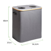 Lade das Bild in den Galerie-Viewer, 140L Pfandflaschen Sammelbehälter mit Deckel &amp; XXL Tragetaschen, Flaschensammler für Leergut &amp; Altglas, 2 Fächer Organizer mit Lochdesign, Recycling Behälter für Küche &amp; Abstellraum
