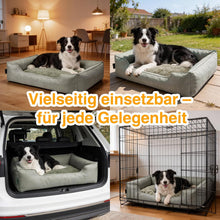 Lade das Bild in den Galerie-Viewer, Hundebett für mittelgroße &amp; Grosse Hunde,Dicker Hundekissen, ergonomisches Hundebetten mit abnehmbarem Bezug, kratzfestes &amp; wasserdichtes Hundekorb, Hundekörbchen waschbar
