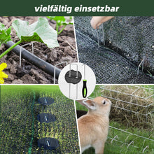 Lade das Bild in den Galerie-Viewer, Erdanker Bodenanker, 50 Stück 150x25mm Ø3mm, Mit Pufferscheiben, Anti Rost Verzinkter Stahl - Für Unkrautvlies, Garten, Gartenvlies &amp; Zaun
