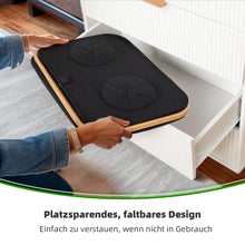 Lade das Bild in den Galerie-Viewer, 140L Pfandflaschen Sammelbehälter mit Deckel &amp; XXL Tragetaschen, Flaschensammler für Leergut &amp; Altglas, 2 Fächer Organizer mit Lochdesign, Recycling Behälter für Küche &amp; Abstellraum, Schwarz
