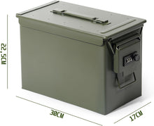 Lade das Bild in den Galerie-Viewer, Munitionskiste mit Zahlenschloss, US Ammo Box, Patronenbox, Aufbewahrungsbox für Lithiumbatterien, Munition (Zahlenschloss-30cm)
