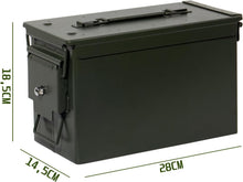 Lade das Bild in den Galerie-Viewer, Munitionskiste, US Ammo Box, Patronenbox, Aufbewahrungsbox für Lithiumbatterien, Munition (Abschließbar)
