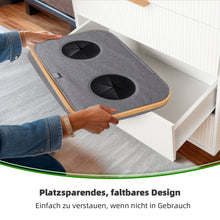Lade das Bild in den Galerie-Viewer, 140L Pfandflaschen Sammelbehälter mit Deckel &amp; XXL Tragetaschen, Flaschensammler für Leergut &amp; Altglas, 2 Fächer Organizer mit Lochdesign, Recycling Behälter für Küche &amp; Abstellraum (Grau)
