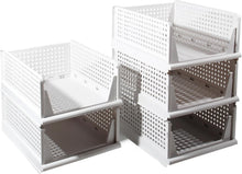 Lade das Bild in den Galerie-Viewer, Schrank Organizer Kleiderschrank, Faltbare Aufbewahrungsbox, Ordnungssystem für Schubladen, Schließfächer, Kleiderschränke
