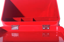 Lade das Bild in den Galerie-Viewer, Medizin Box Metall, Erste Hilfe Kasten Koffer Schrank, Arzneischrank Medizinkoffer Retro, Medizinschrank, 21,5 * 16 * 16 cm (Rot-22CM)
