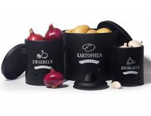 Lade das Bild in den Galerie-Viewer, Kartoffel Vorratsdosen Set, Kartoffeltopf im Retro Zwiebeltopf, Vorratsbehälter aus Metall,  Kann Kartoffeln für eine Lange Zeit lagern(Set)
