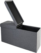 Lade das Bild in den Galerie-Viewer, Sitzbank mit Stauraum, Sitzhocker Faltbar Sitztruhe,Deckel Abnehmbar

